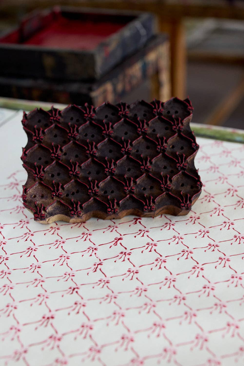 Block Printed Gift Bags (Large) - Pink Sorbet