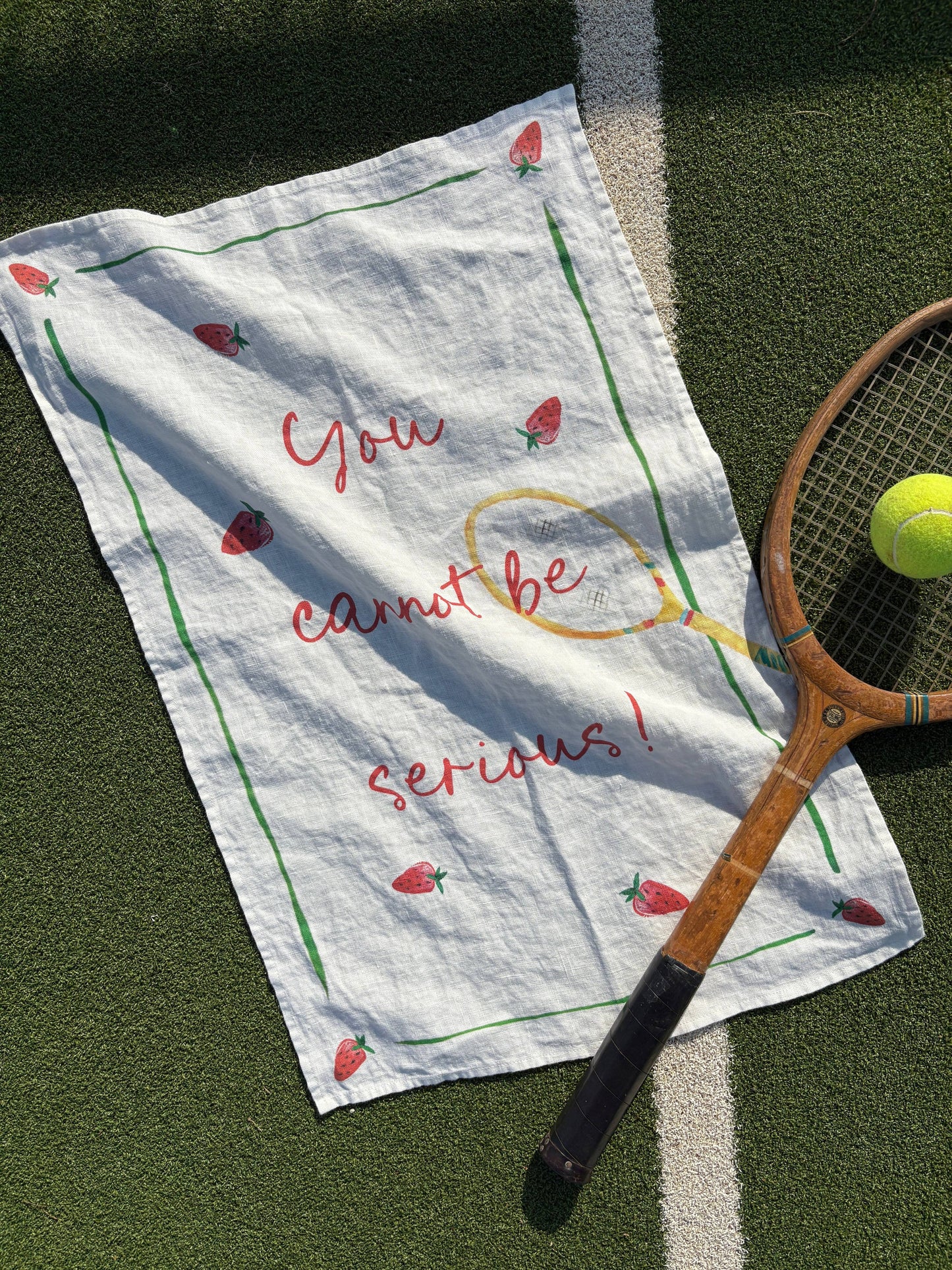You Cannot be Serious! - Tennis Linen Teatowel