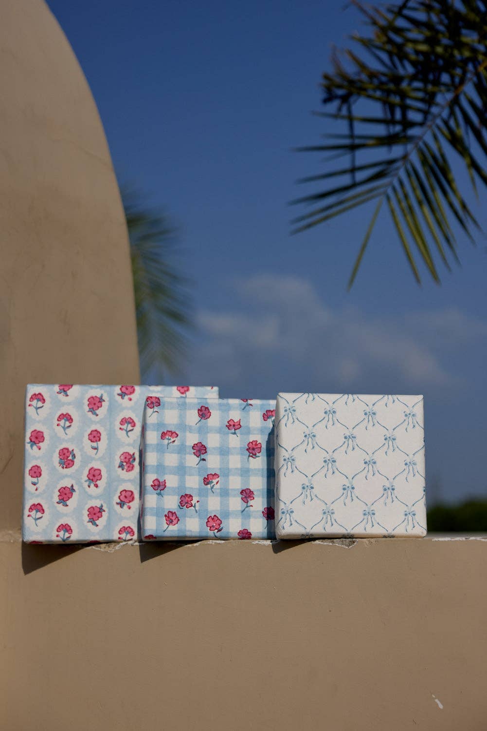 Block Printed Gift Bags (Medium) - Pink Sorbet
