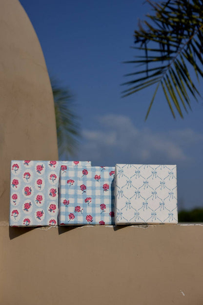 Block Printed Gift Bags (Medium) - Pink Sorbet