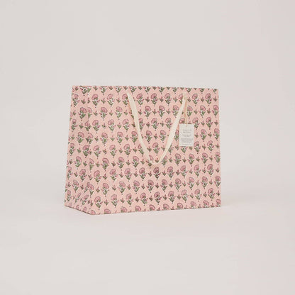 Block Printed Gift Bags (Large) - Blush Refresh