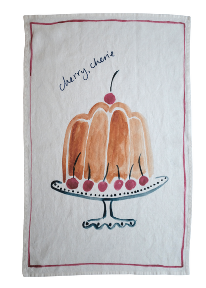 Cherry Cherie - Linen Teatowel