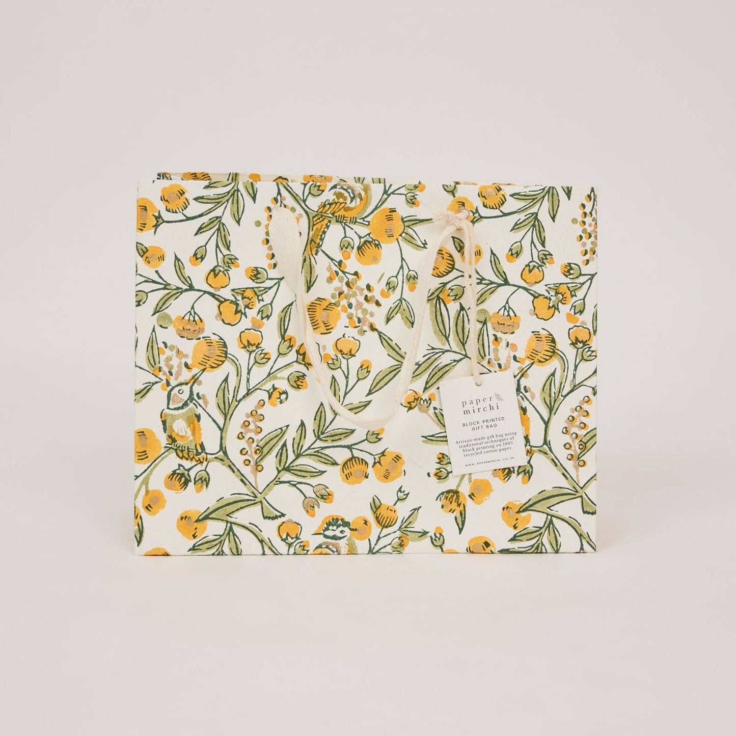 Block Printed Gift Bags (Medium) - Sunshine Refresh