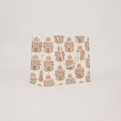 Block Printed Gift Bags (Large) - Terracotta