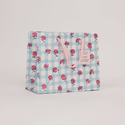Block Printed Gift Bags (Medium) - Pink Sorbet