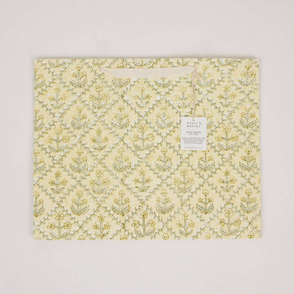 Block Printed Gift Bags (Large) - Buttercream