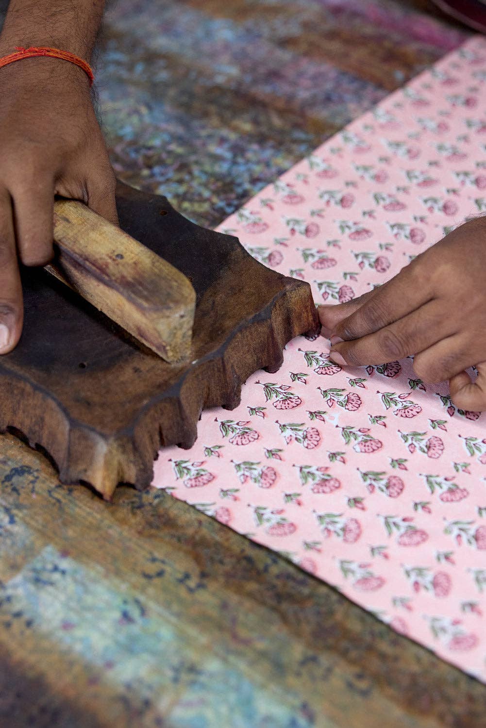 Block Printed Gift Bags (Large) - Blush Refresh