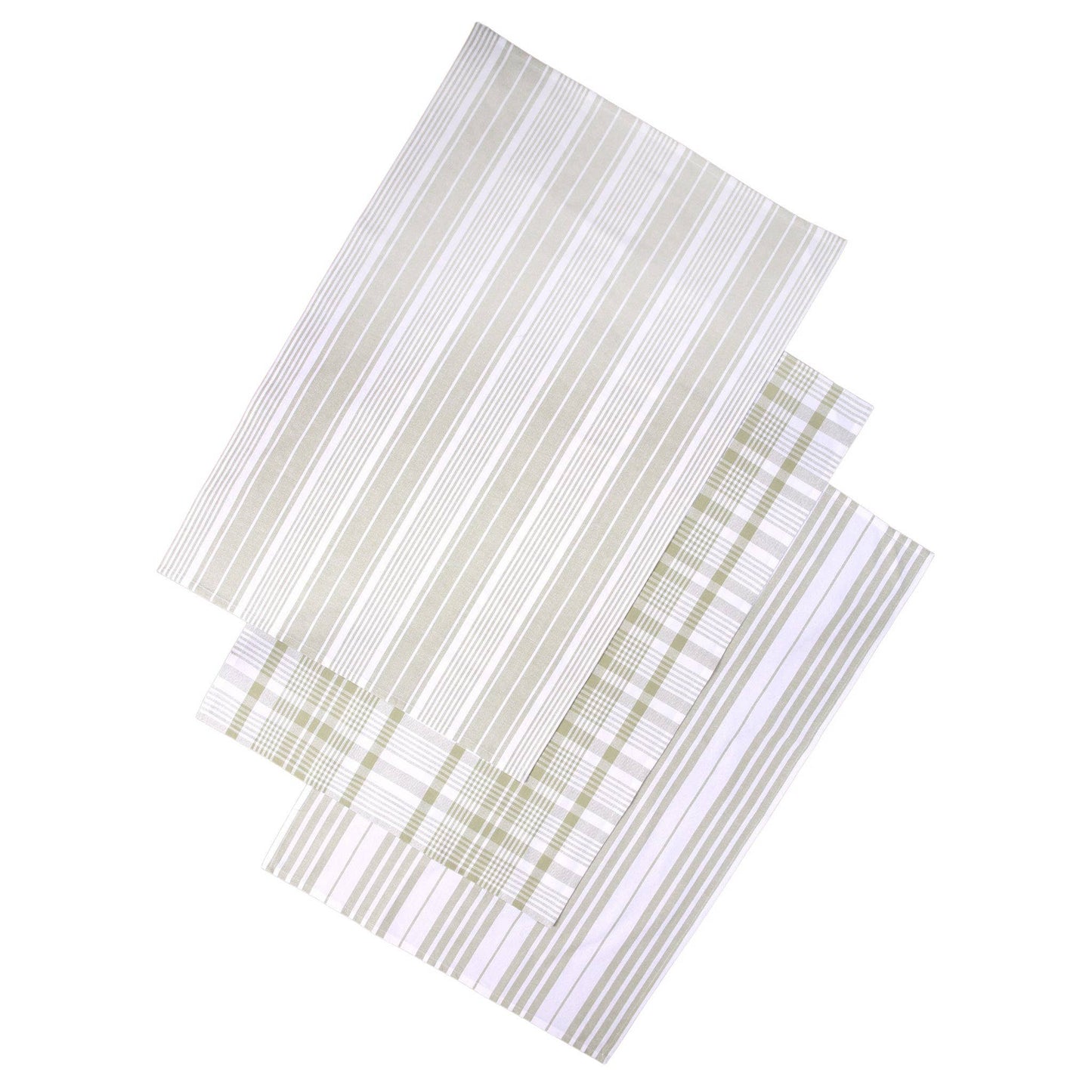 Love Colour Set Of 3 Extra-Large Tea Towels - Sage