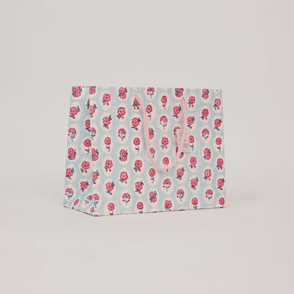 Block Printed Gift Bags (Large) - Pink Sorbet