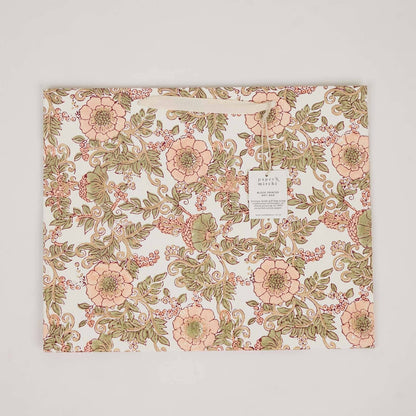 Block Printed Gift Bags (Large) - Terracotta