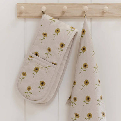 Sunflower Linen Tea Towel