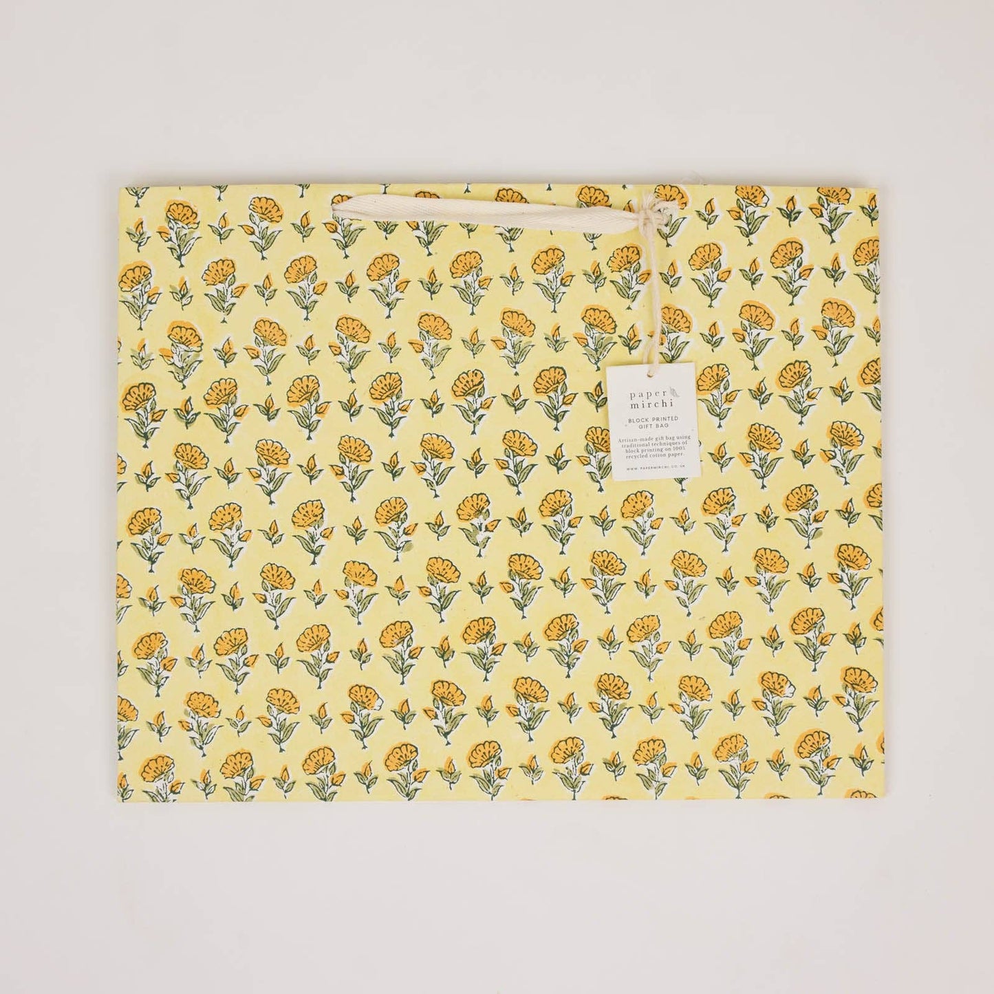 Block Printed Gift Bags (Large) - Sunshine Refresh