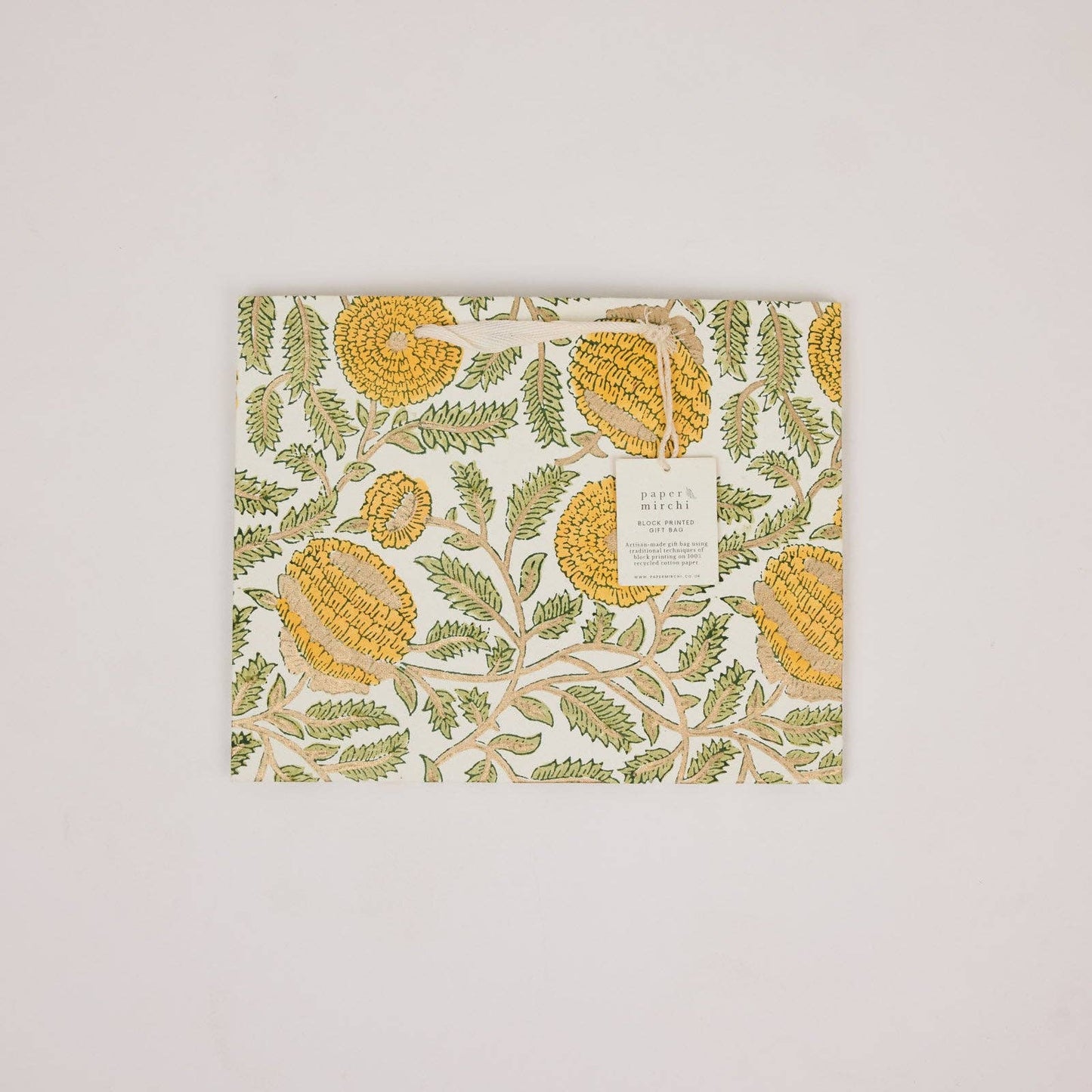 Block Printed Gift Bags (Medium) - Sunshine Refresh