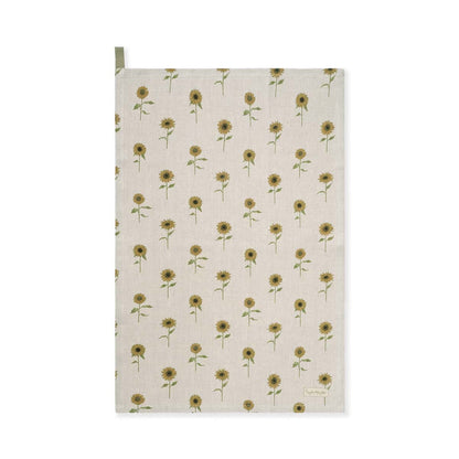 Sunflower Linen Tea Towel