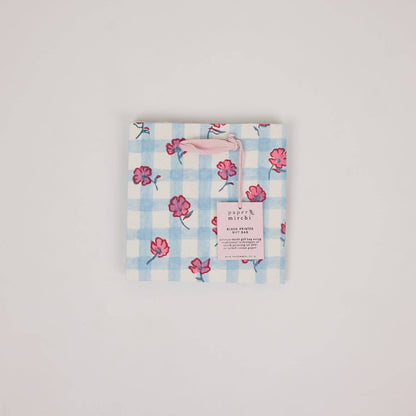 Block Printed Gift Bags (Small) - Pink Sorbet