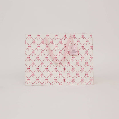 Block Printed Gift Bags (Large) - Pink Sorbet