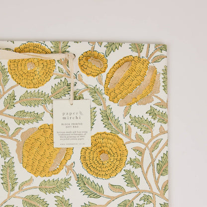 Block Printed Gift Bags (Large) - Sunshine Refresh