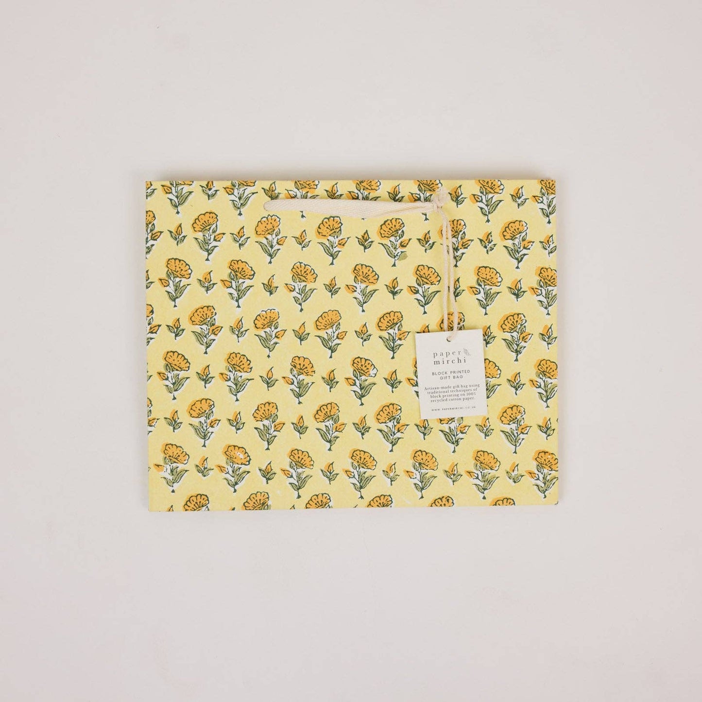 Block Printed Gift Bags (Medium) - Sunshine Refresh