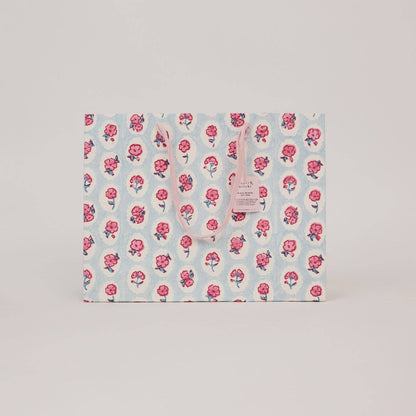 Block Printed Gift Bags (Large) - Pink Sorbet