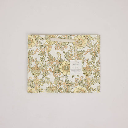 Block Printed Gift Bags (Medium) - Buttercream
