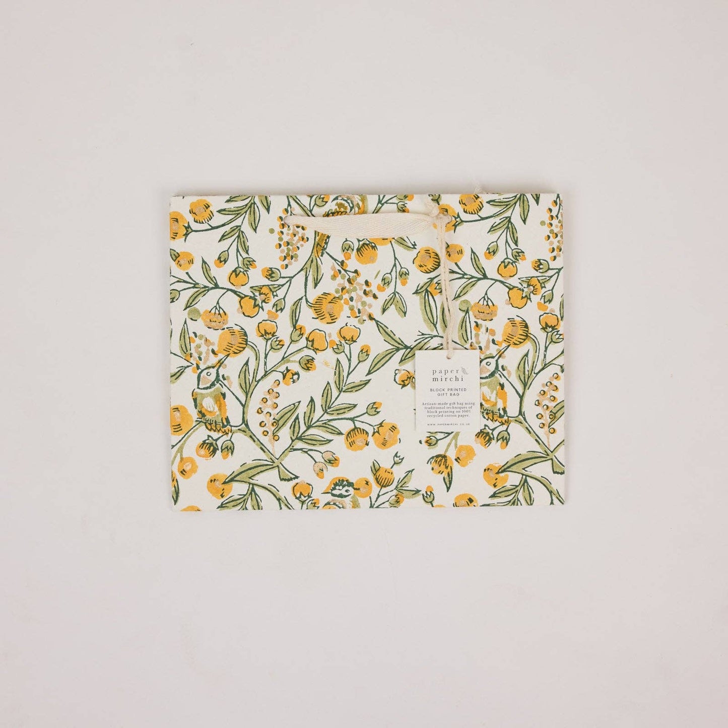 Block Printed Gift Bags (Medium) - Sunshine Refresh