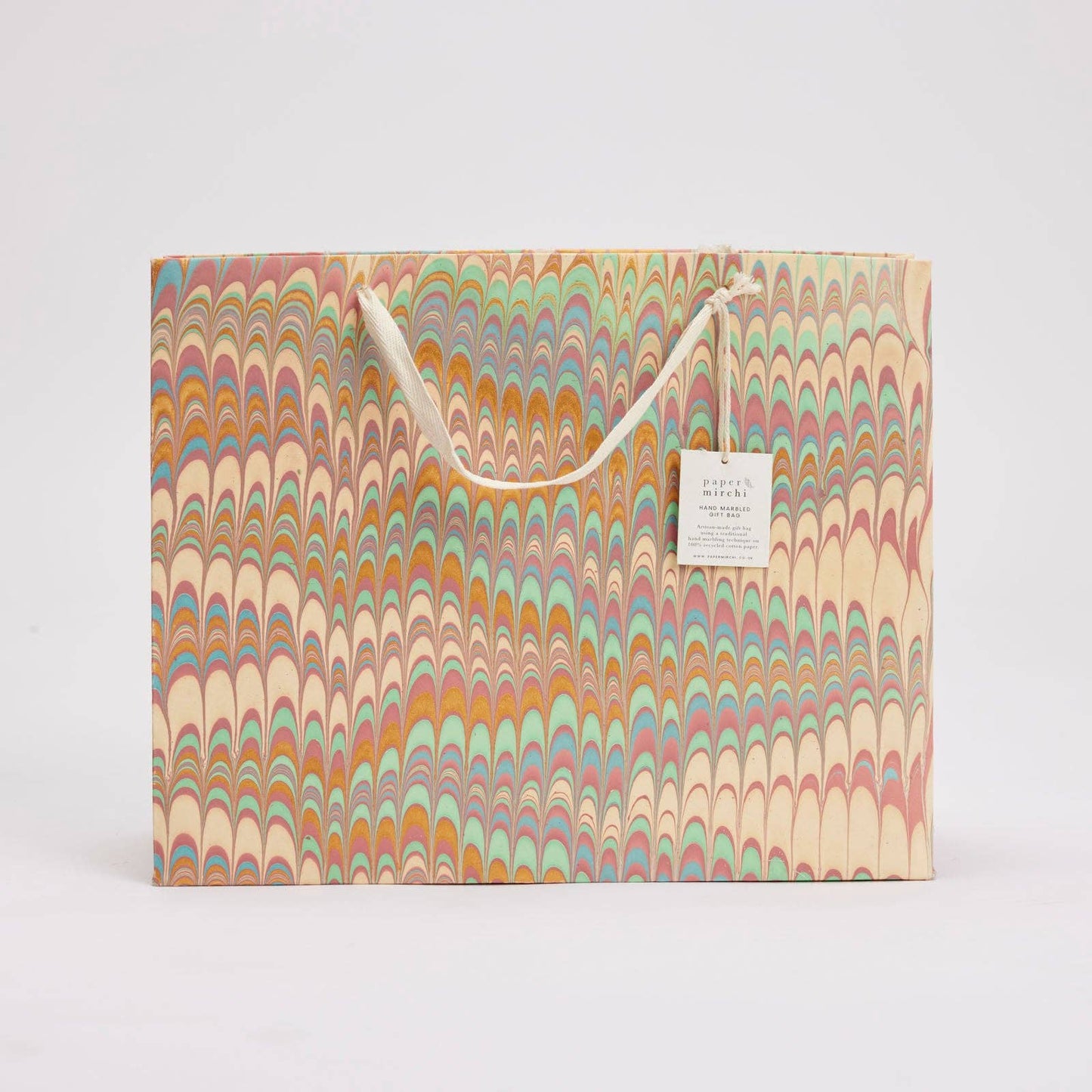 Hand Marbled Gift Bags (Large) - Bouquet