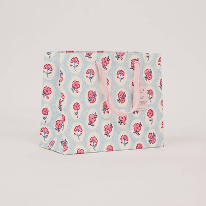Block Printed Gift Bags (Medium) - Pink Sorbet