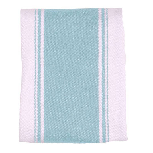 Love Colour Striped Tea Towel - Duck Egg