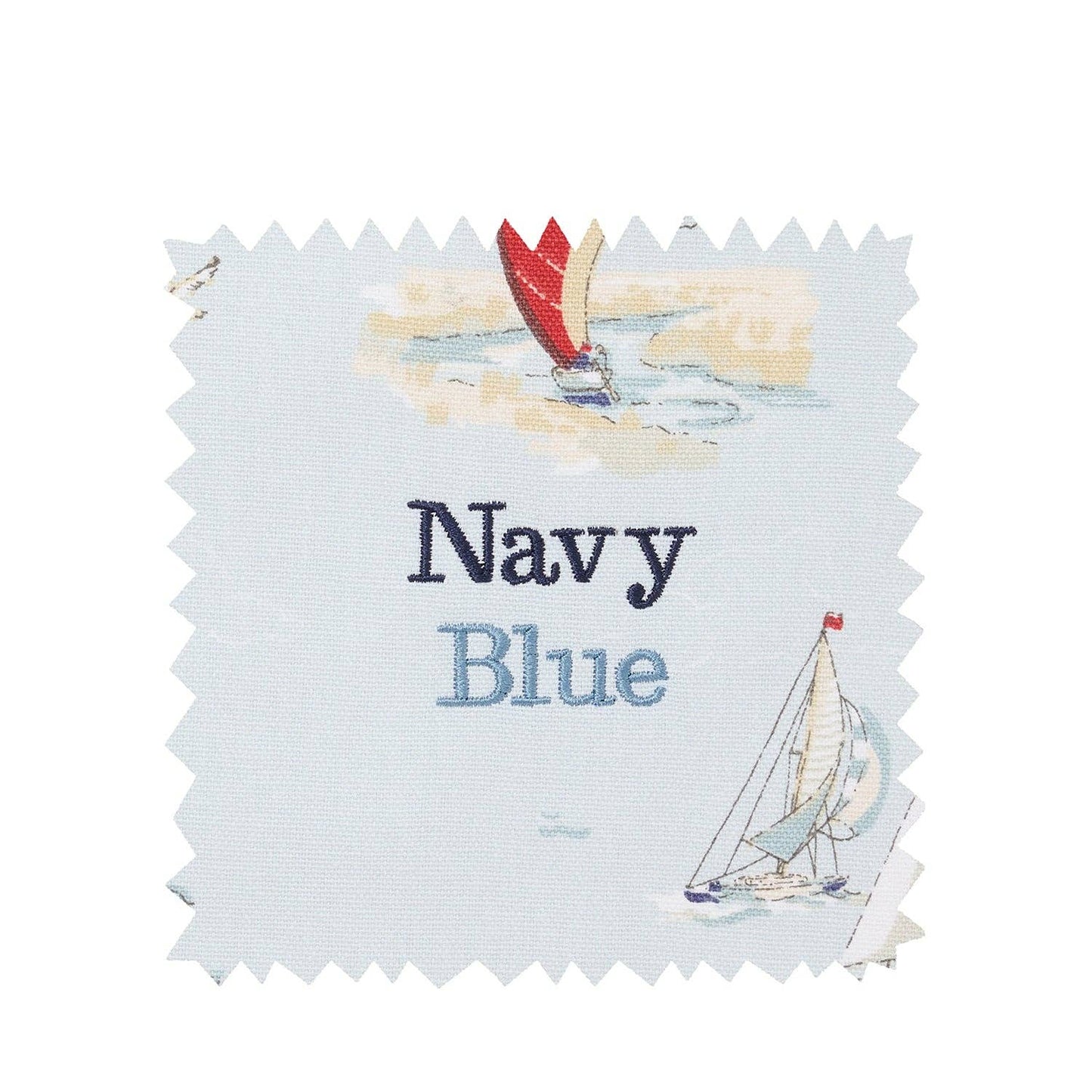 Coastal Boats Scene Tea Towel