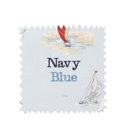 Coastal Boats Scene Tea Towel