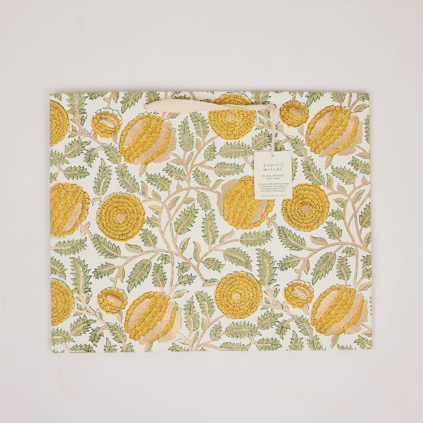 Block Printed Gift Bags (Large) - Sunshine Refresh