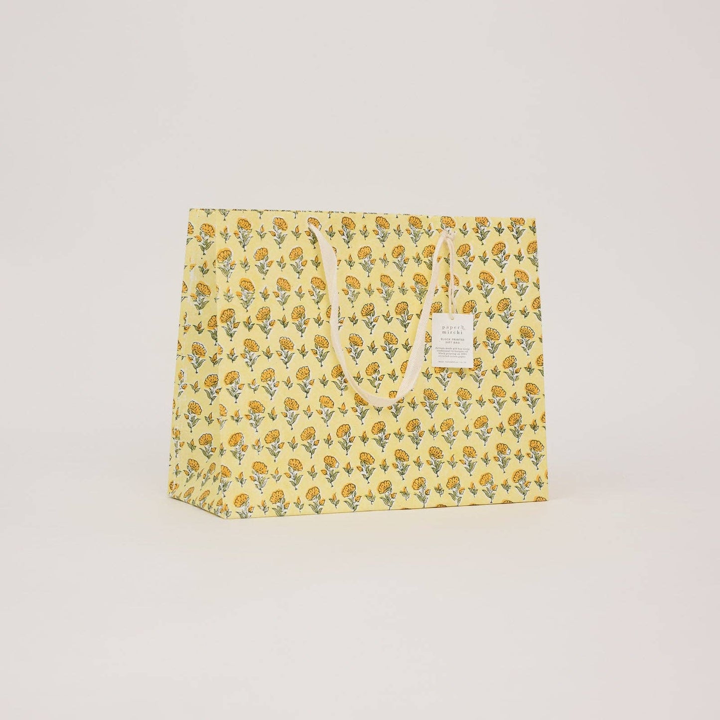 Block Printed Gift Bags (Large) - Sunshine Refresh