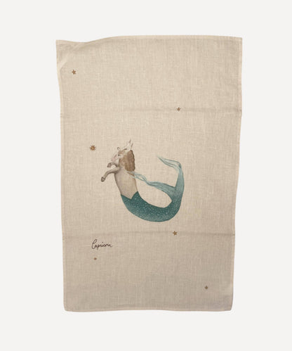 Linen Tea Towel "Capricorn"