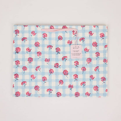 Block Printed Gift Bags (Large) - Pink Sorbet