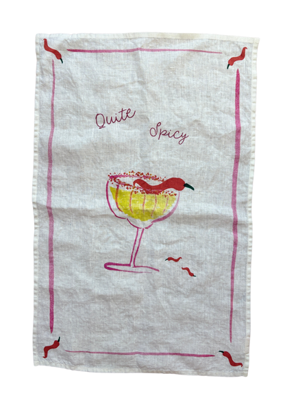 Quite Spicy - Picante Linen Teatowel