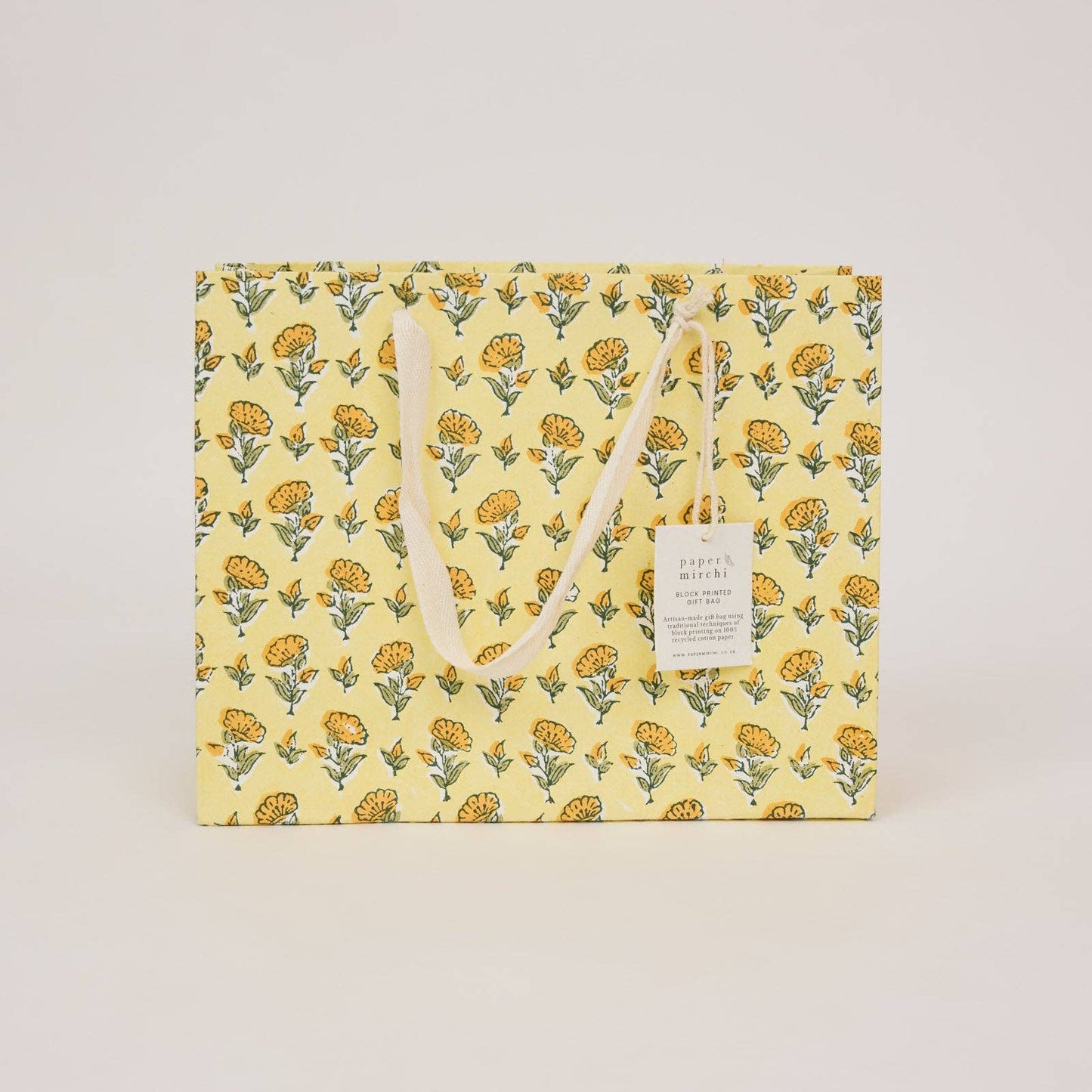 Block Printed Gift Bags (Medium) - Sunshine Refresh