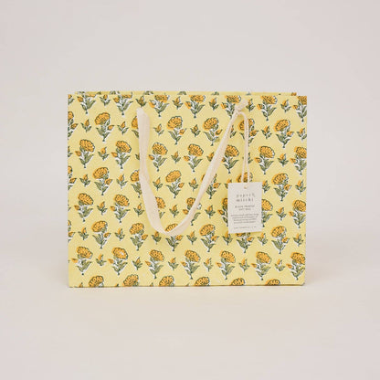 Block Printed Gift Bags (Medium) - Sunshine Refresh