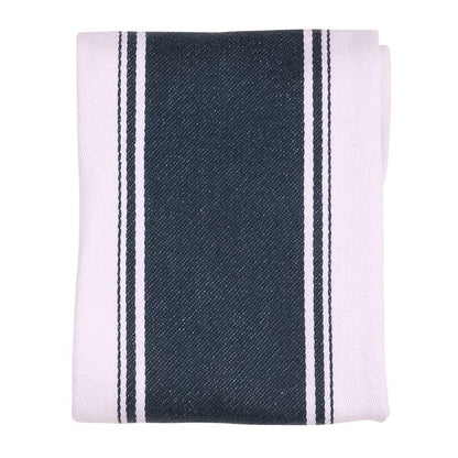 Love Colour Striped Tea Towel, Ink Blue