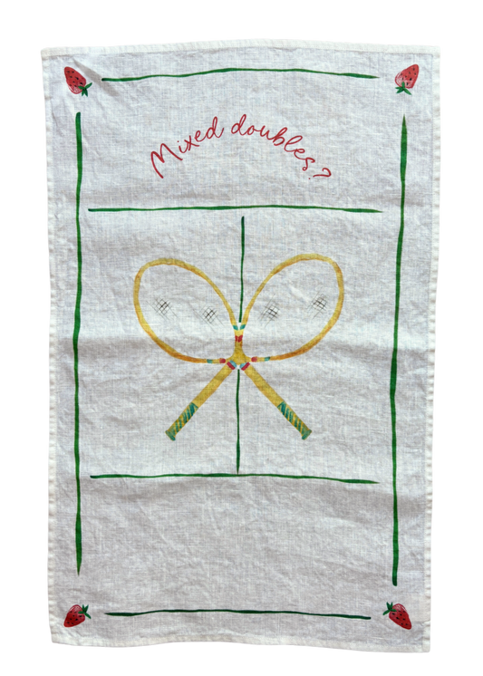 Mixed Doubles - Tennis Linen Teatowel