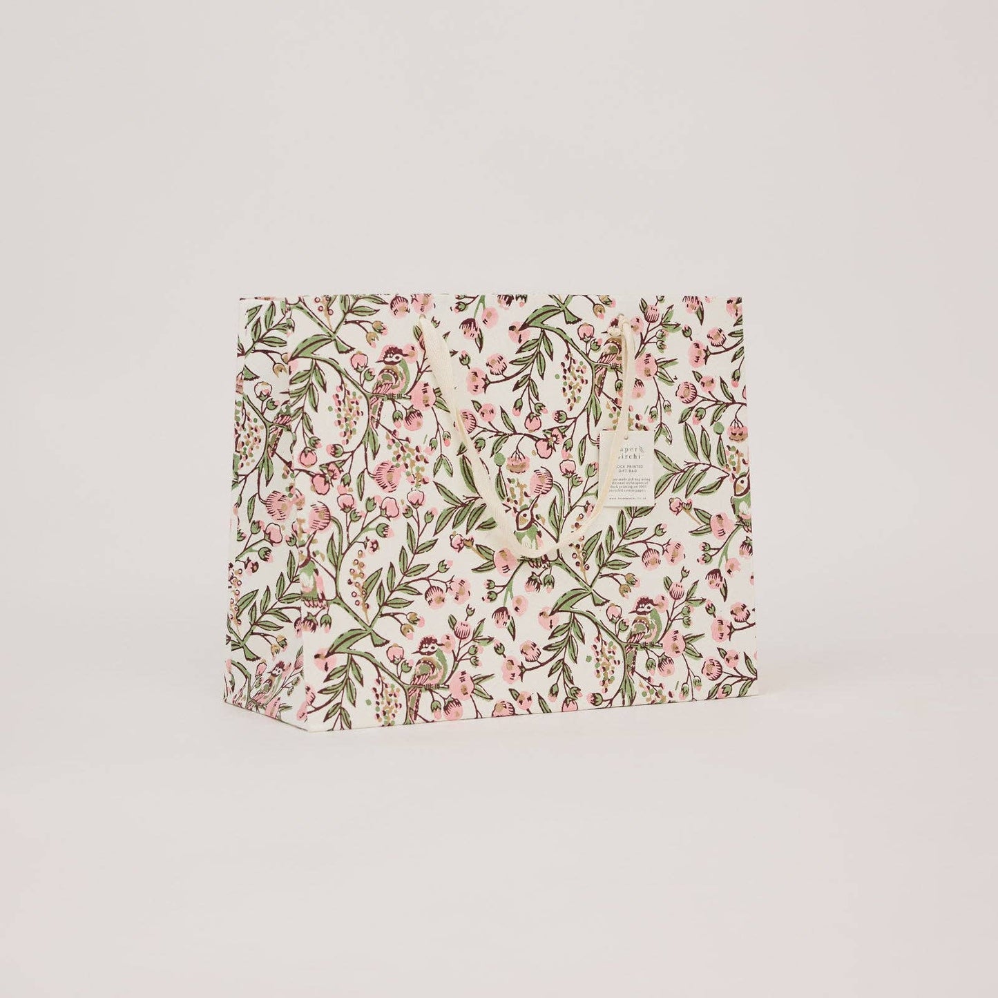 Block Printed Gift Bags (Large) - Blush Refresh