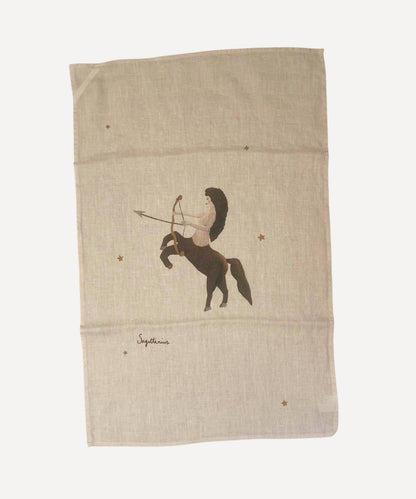 Linen Tea Towel "Sagittarius"