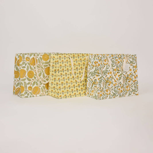 Block Printed Gift Bags (Large) - Sunshine Refresh