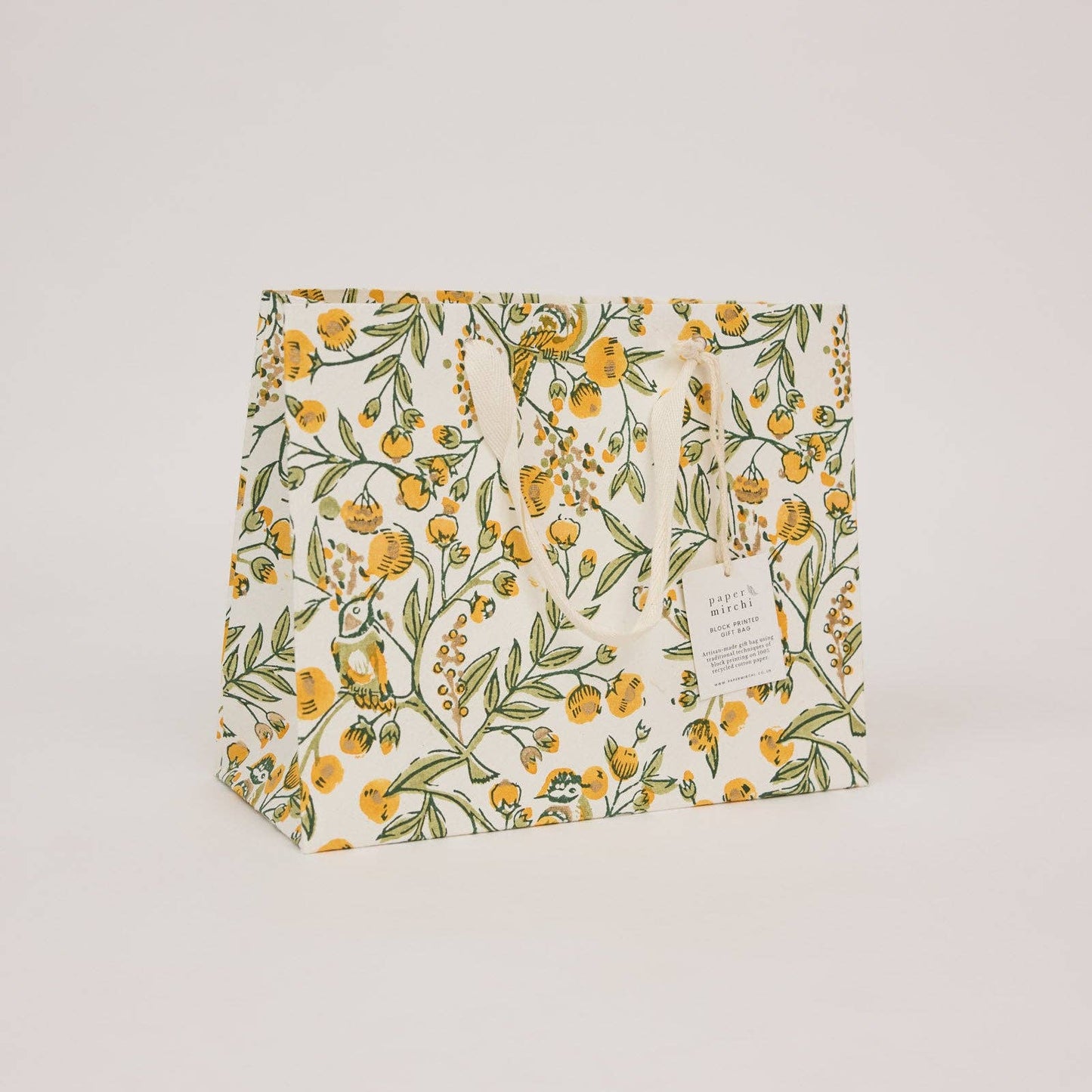 Block Printed Gift Bags (Medium) - Sunshine Refresh