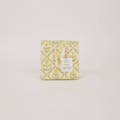 Block Printed Gift Bags (Small) - Buttercream