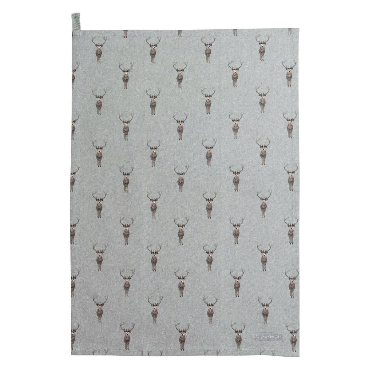 Highland Stag Tea Towel