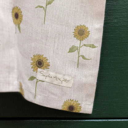Sunflower Linen Tea Towel