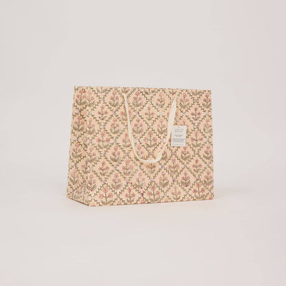 Block Printed Gift Bags (Large) - Terracotta