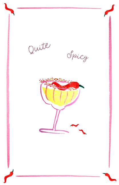 Quite Spicy - Picante Linen Teatowel