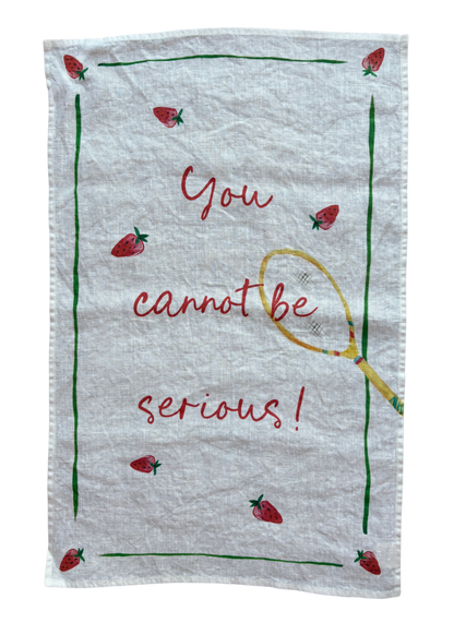 You Cannot be Serious! - Tennis Linen Teatowel