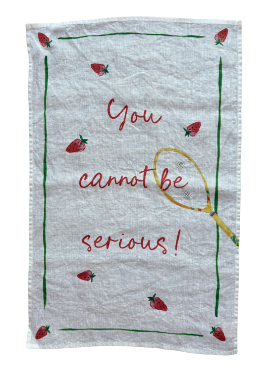 You Cannot be Serious! - Tennis Linen Teatowel
